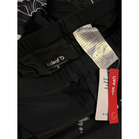 NEW Baleaf Women's Black Lycra Spandex Active Compression Shorts,‎ Small - Picture 5 of 5